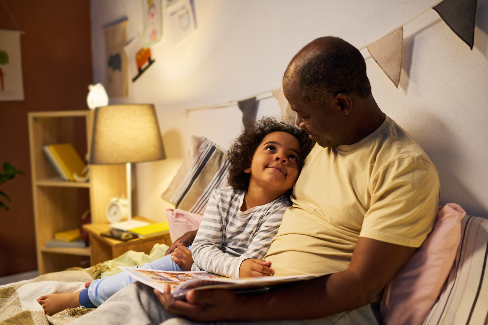 Parent reading with child