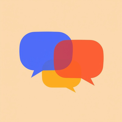 Conversation speech bubbles