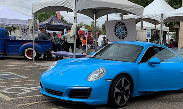 Driving Out Cancer sports car