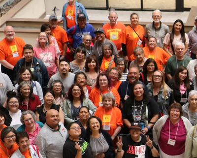 Families gathered at a Cancer Services of New Mexico retreat