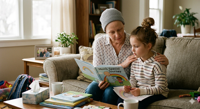 Adult reading with child